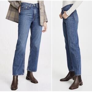 Rag & Bone Ruth Super High-Rise Straight Leg Jeans Bay Water Size 31 New B17